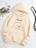 Skin I Love Panda Printed Hoodie