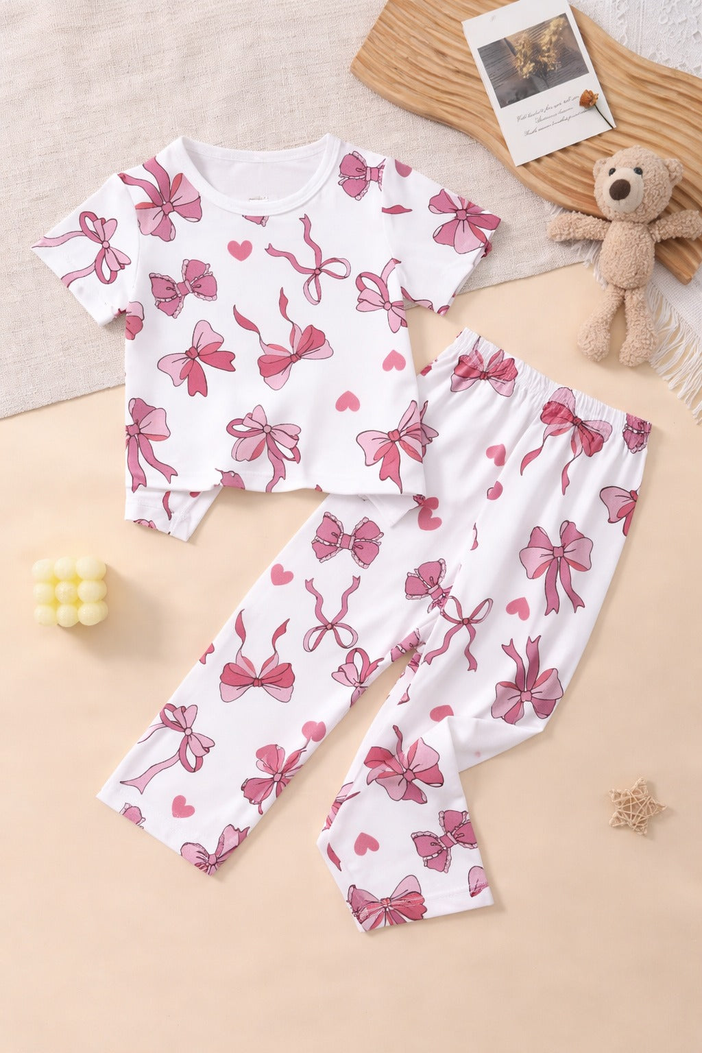 Off White  All Over Bow Printed Kids Suit