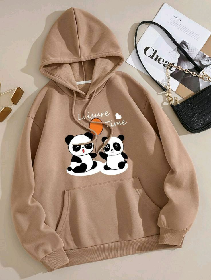Camil Panda Printed Hoodie